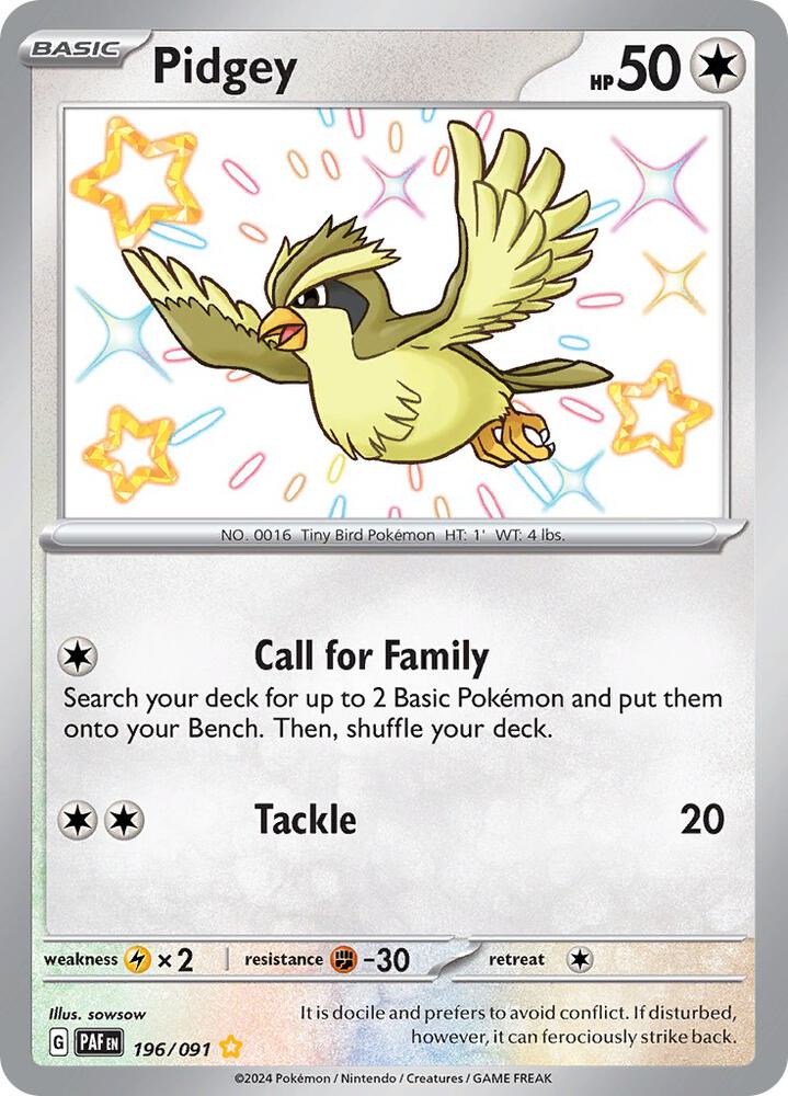 Pidgey - 196/091