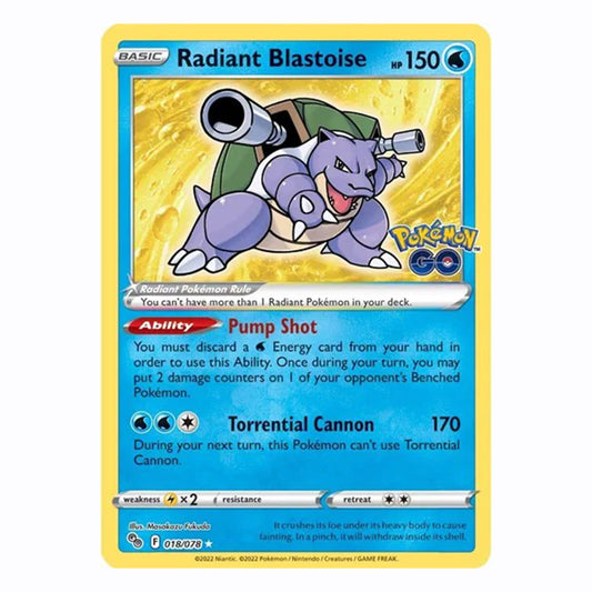 Radiant Blastoise - 018/078