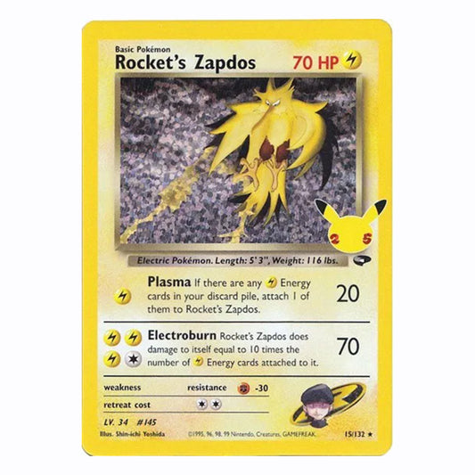 Rocket's Zapdos - 15/132 (Celebrations)